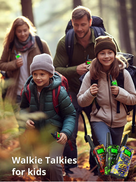 Inspireyes gift-ready camouflage walkie talkies for birthdays or adventures.