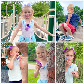 Inspireyes lightweight 80g walkie talkies comfortable for kids outdoors.