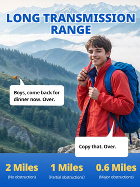 Inspireyes walkie talkies for kids back view with pack-ready appearance