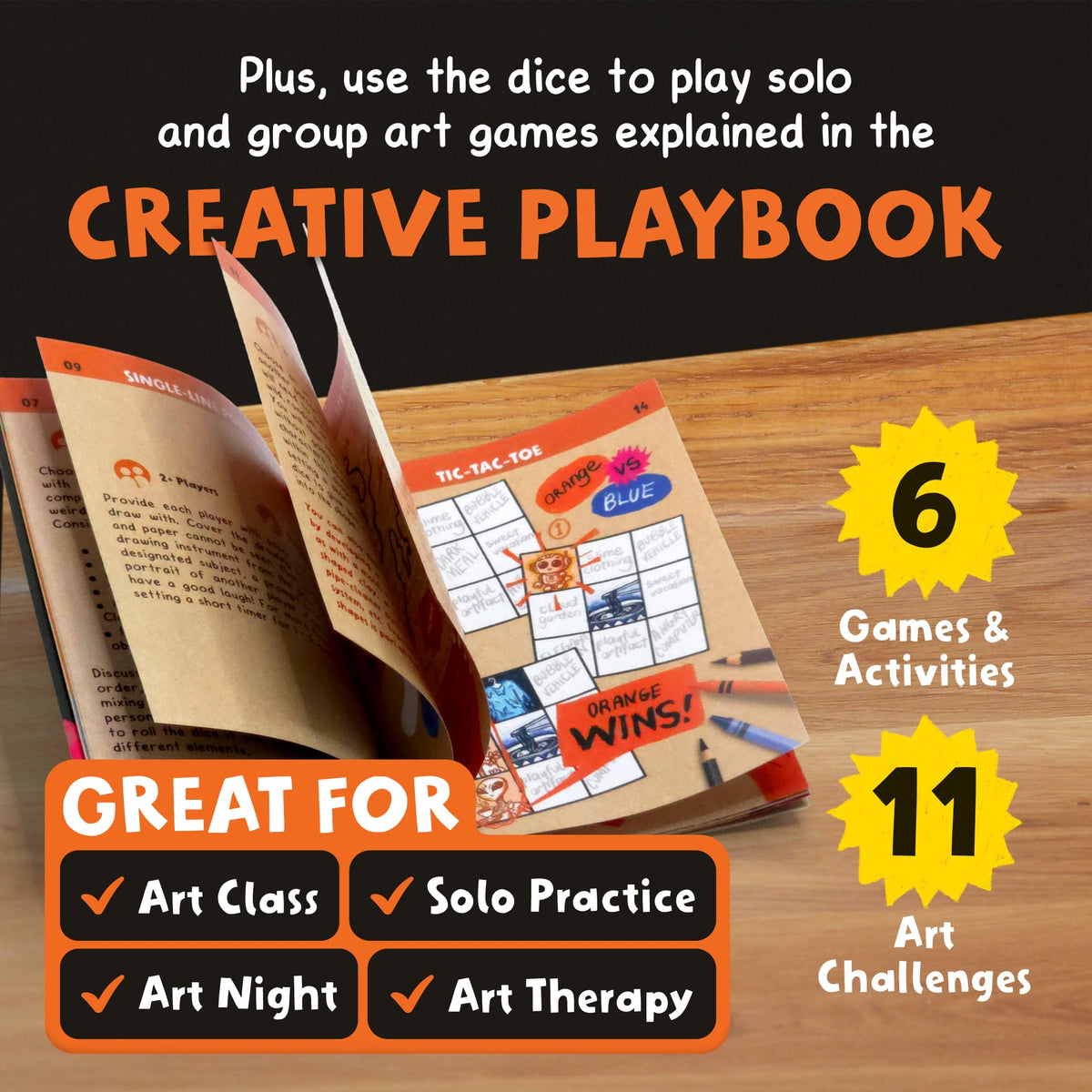 Insplore Art Dice style prompts encourage experimentation with technique