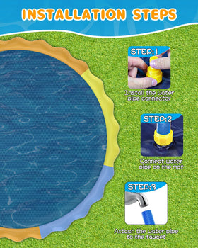 Instraella Splash Pad is suitable for backyard, pool, or beach play.