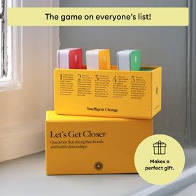 Intelligent Change Get Closer front view of compact card box packaging