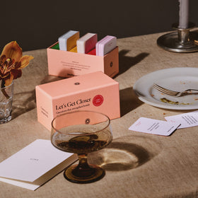 Get Closer compact box fits into bag for spontaneous chats.