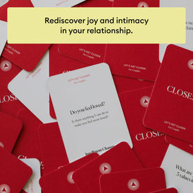 Get Closer deck for date night, prompts for sweet, fun talks.