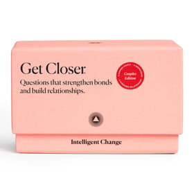 Intelligent Change Get Closer packaging box, compact for travel-friendly date nights.