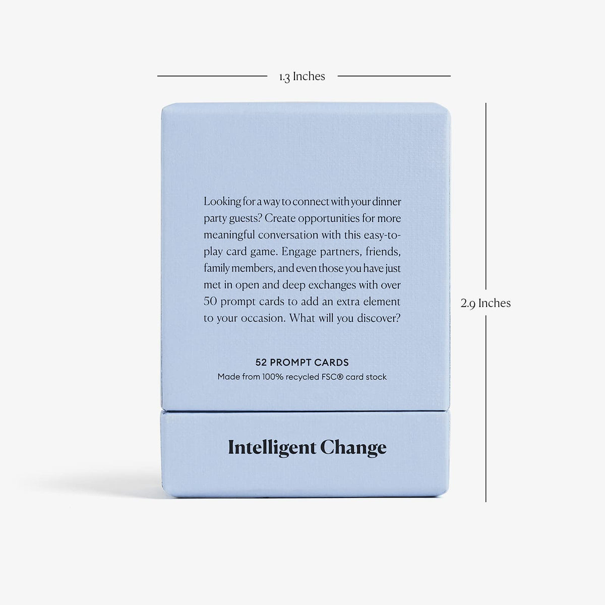 Intelligent Change ice breaker cards deck enhances social moments.