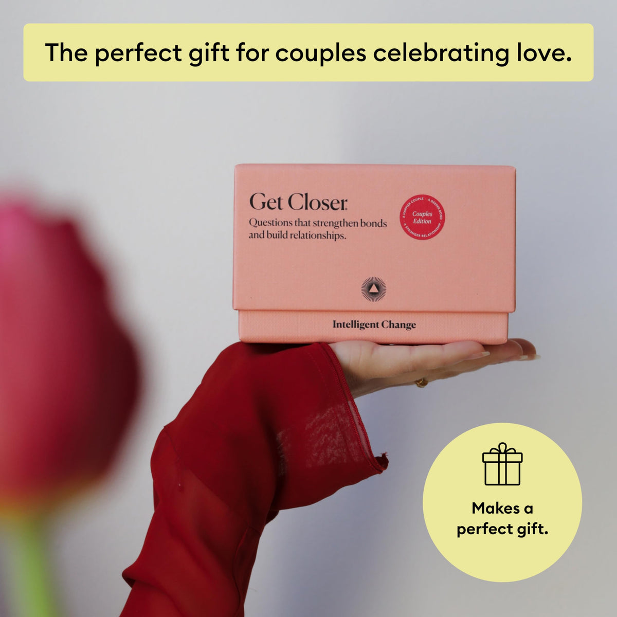 Get Closer travel-ready box, take anywhere for quick connection.