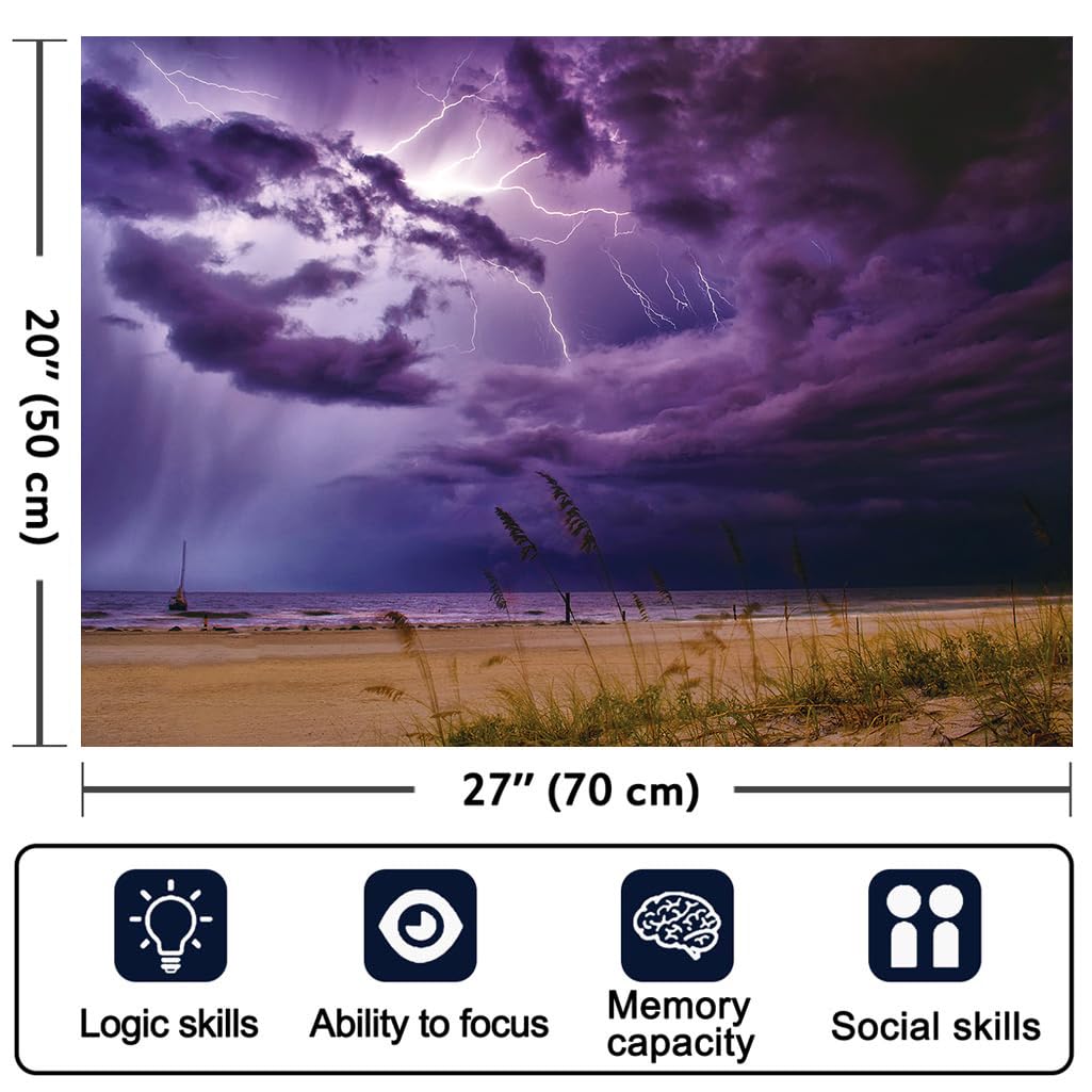 Interest Monkey Purple Lightning 1000-piece puzzle sparks creativity during leisure