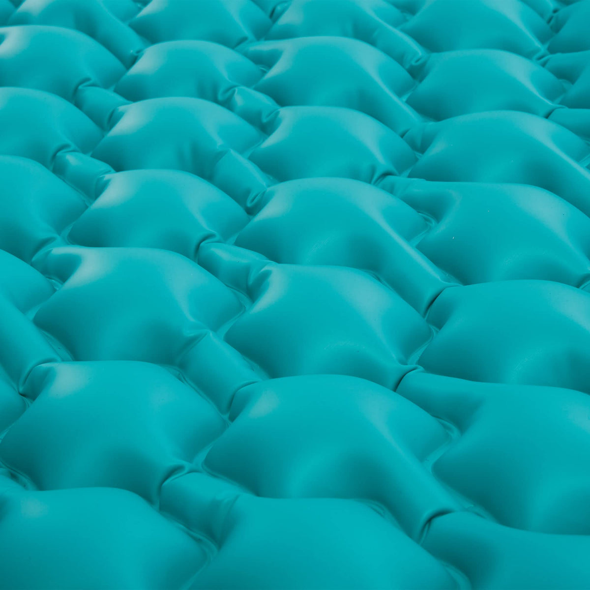 Teal color and sturdy construction enhance poolside ambiance
