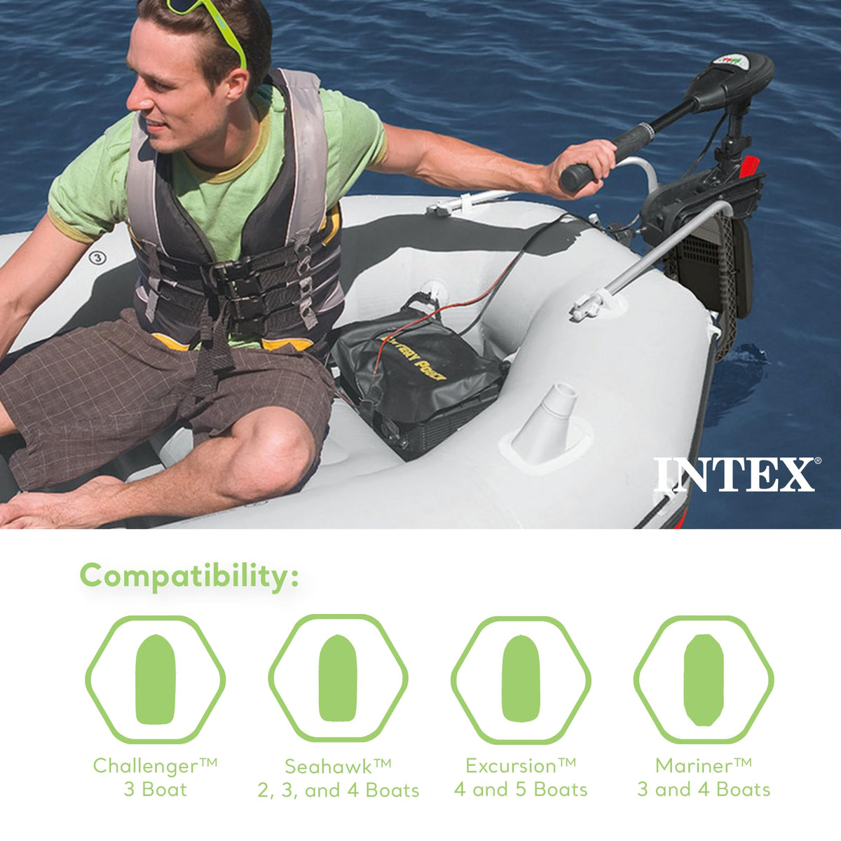 INTEX 68624EP side profile showing installation in progress