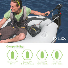 INTEX 68624EP side profile showing installation in progress