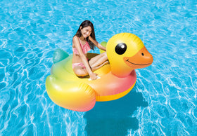 Close-up of durable 12-gauge vinyl used in the Intex float