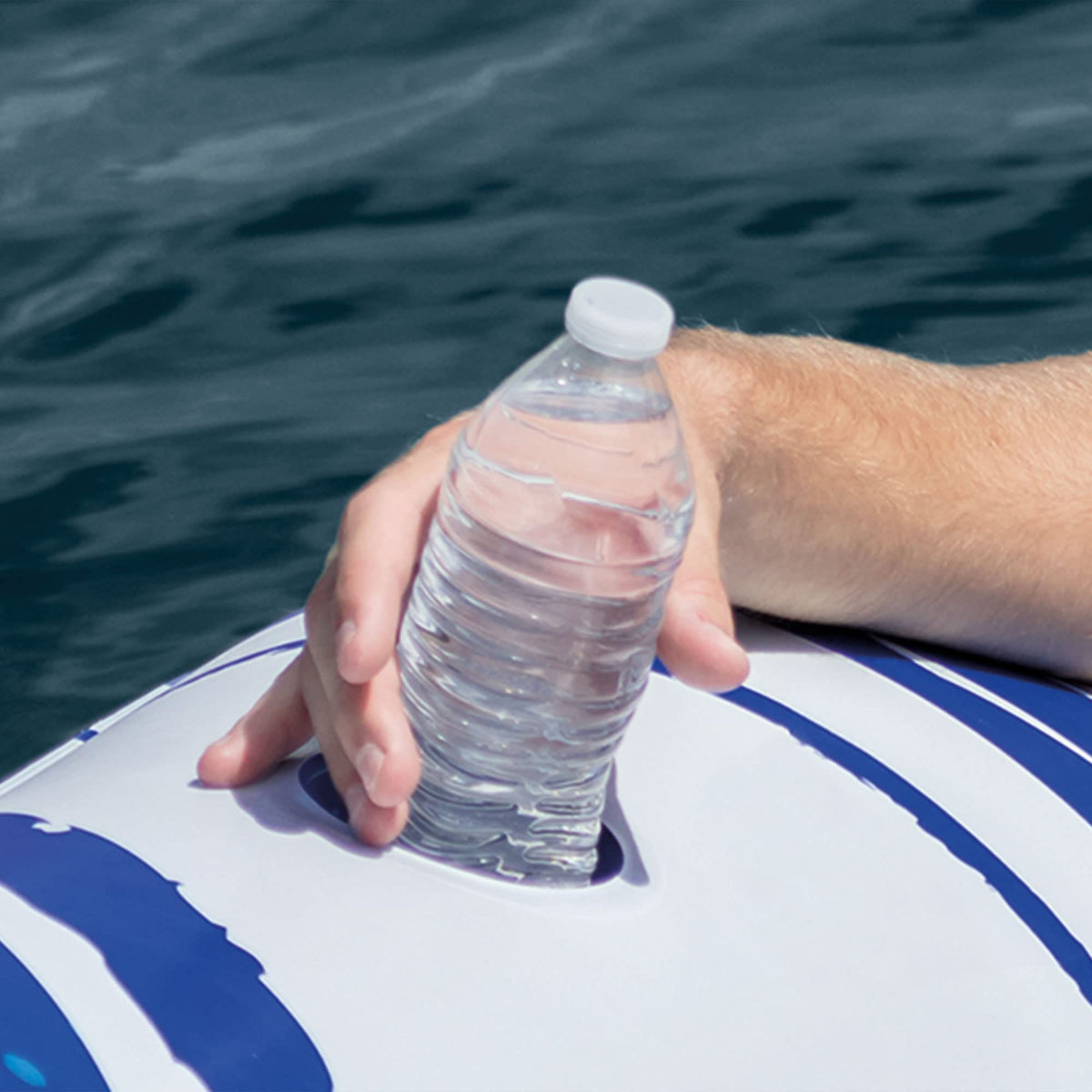 Intex Blue Tropic raft ideal for summer water fun and social lounging