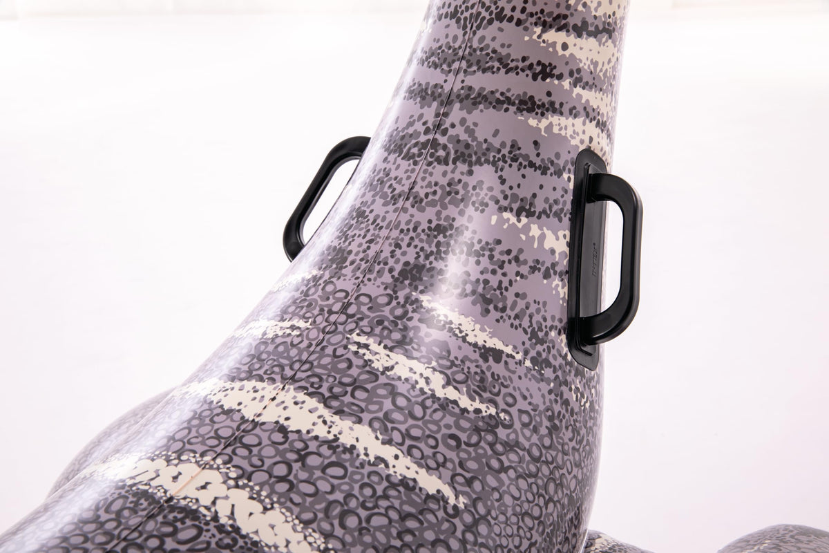 Intex Brontosaurus two-heavy-duty-handles provide secure grip during water play.