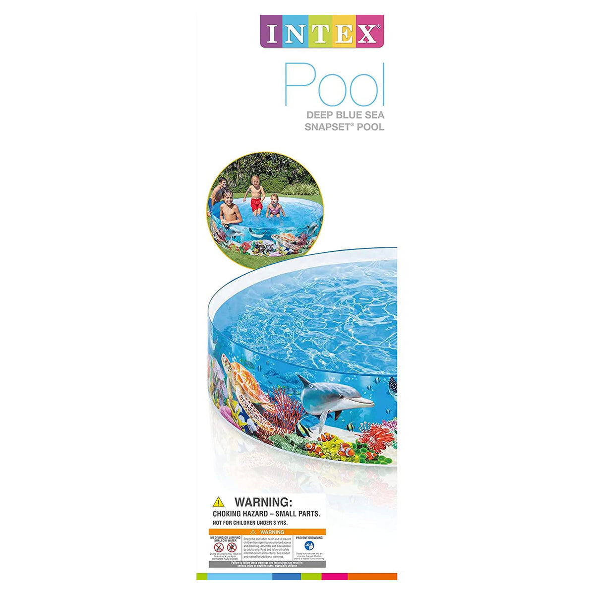 Intex Deep Sea Blue pool is family-friendly for 4–7 children together