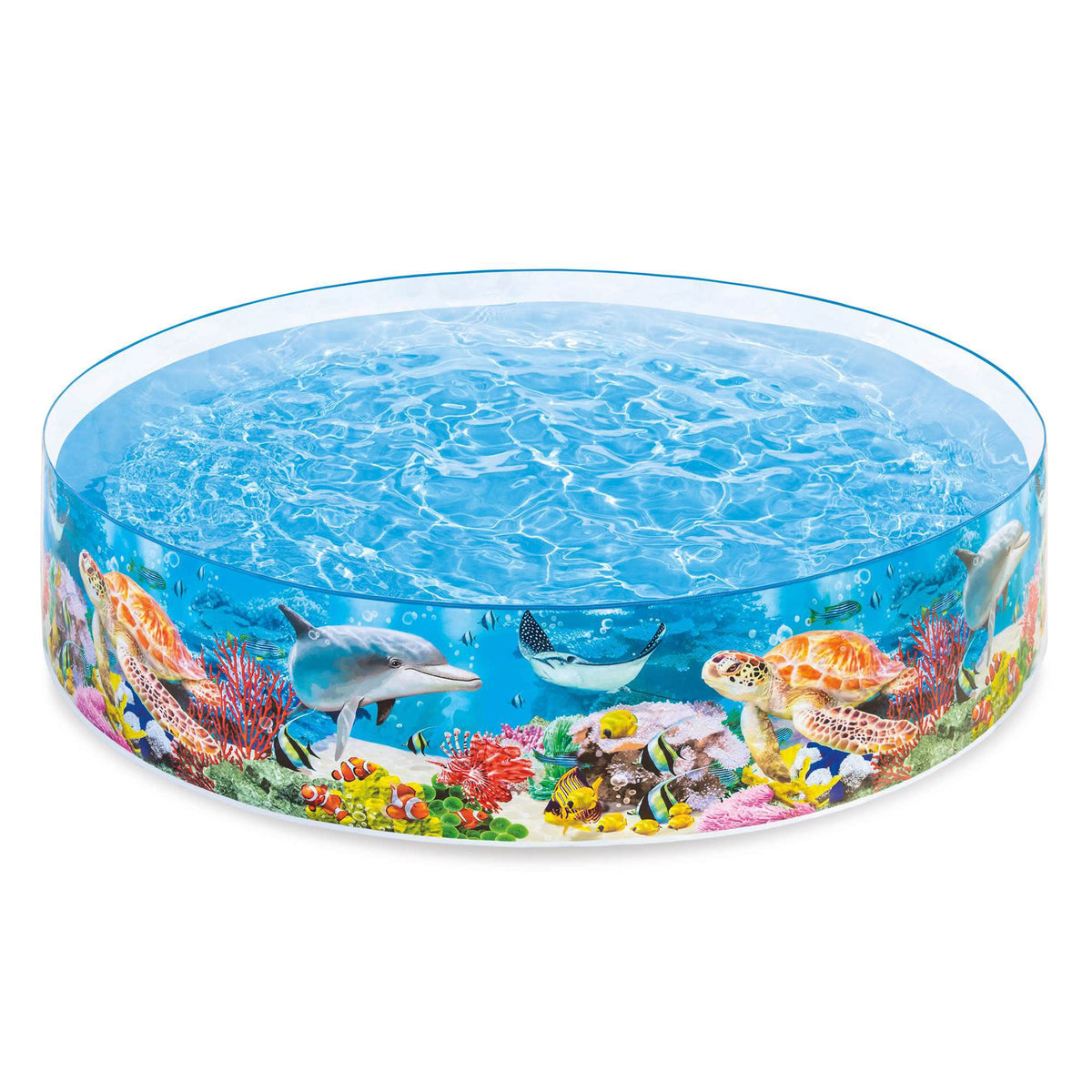 Intex Deep Sea Blue pool with side sea-life graphic for imaginative play