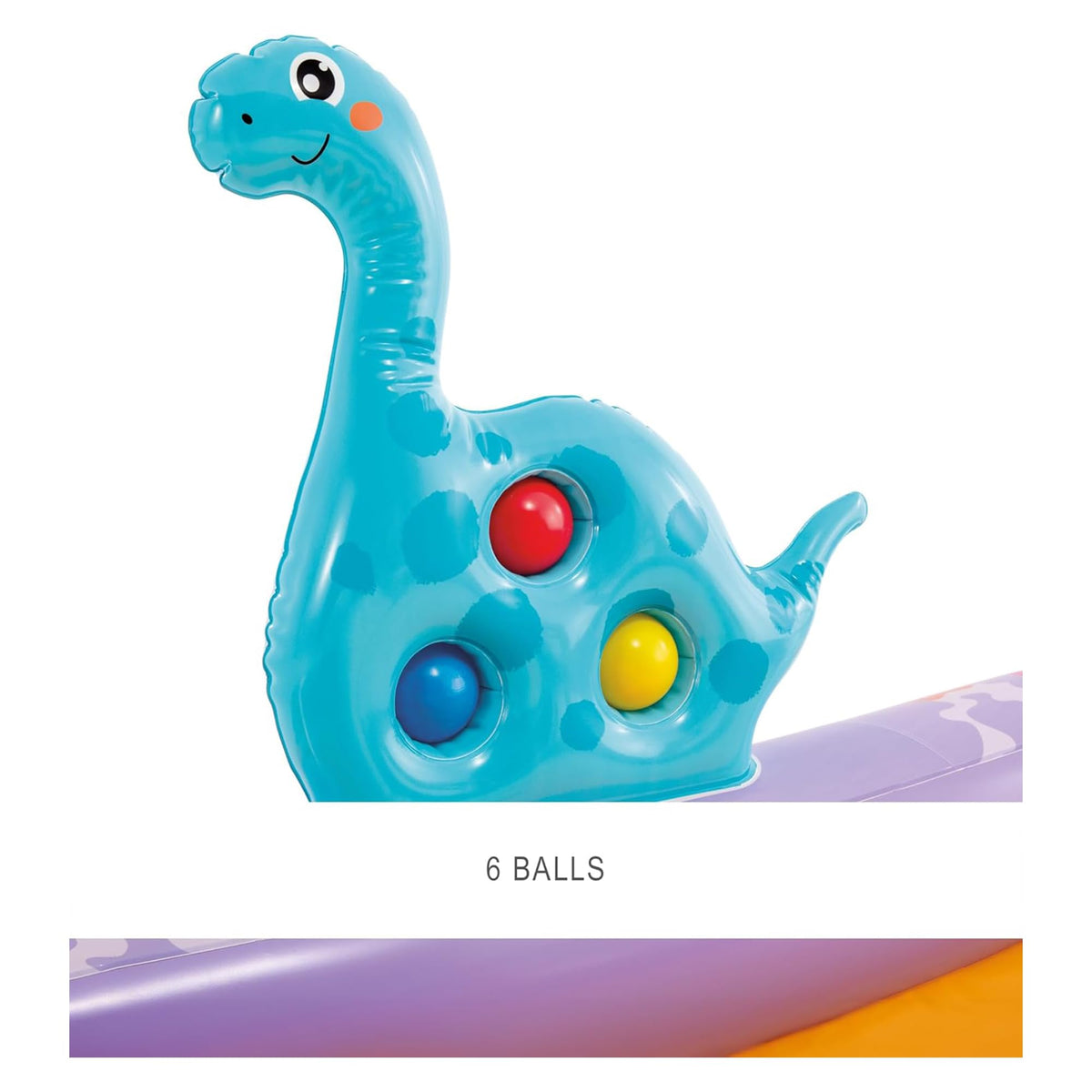 Intex Dino Park slide ready for wiggly kids after a splash