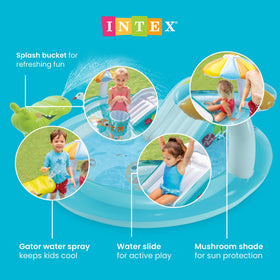 Intex Gator pool showing durable PVC construction for summer use