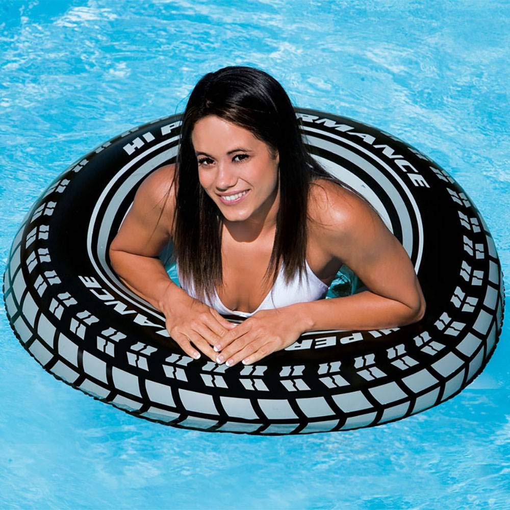 Intex 6-pack tire tubes, comfortable ride on water for ages 9 and up.