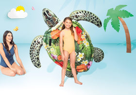 Intex inflatable turtle with two air chambers for reliable buoyancy