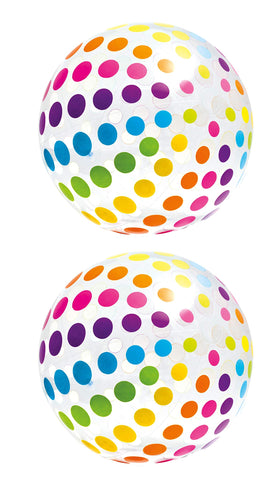 Intex Jumbo Ball 42in transparent design for vibrant pool play
