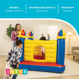 Intex Jump-O-Lene Castle folded for easy storage and portability