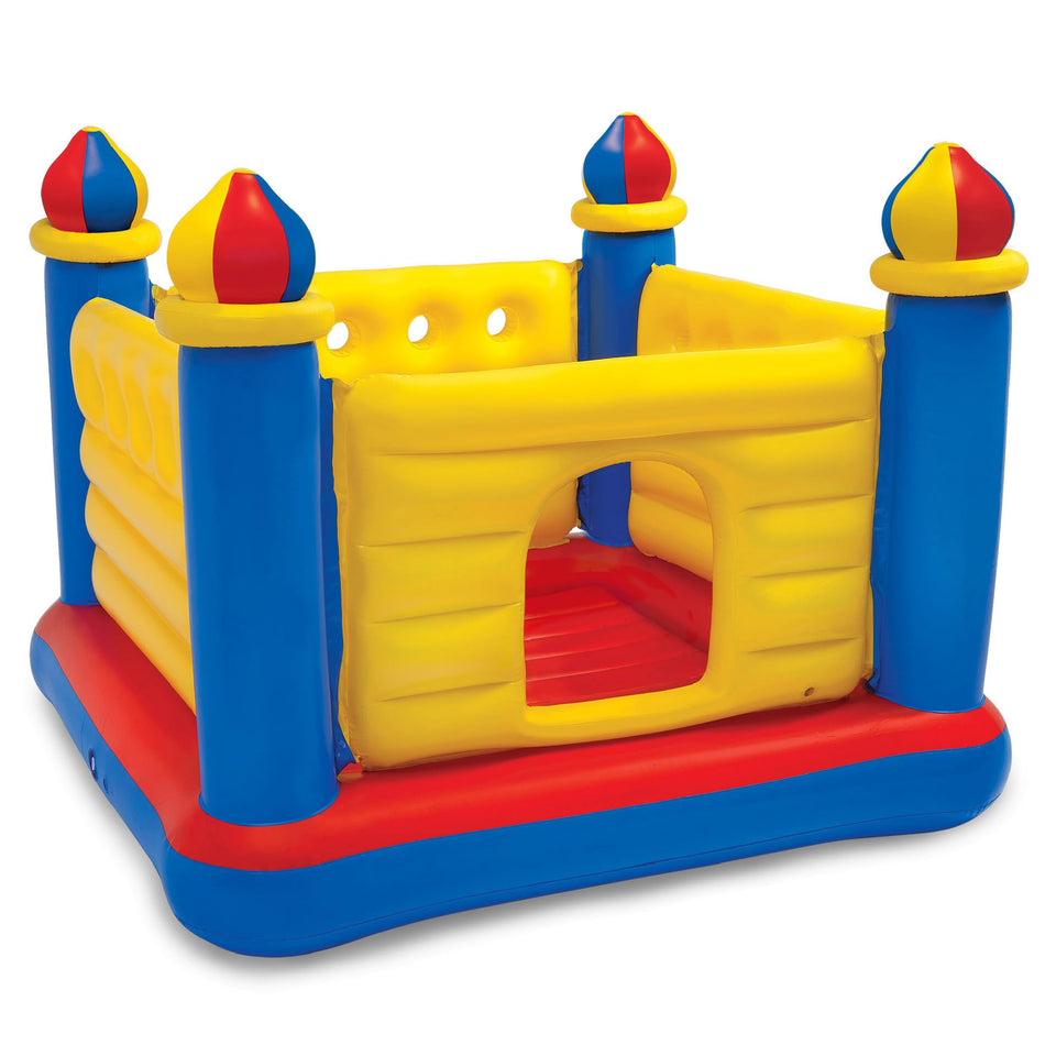 Intex Jump-O-Lene Castle front view for colorful indoor-outdoor play