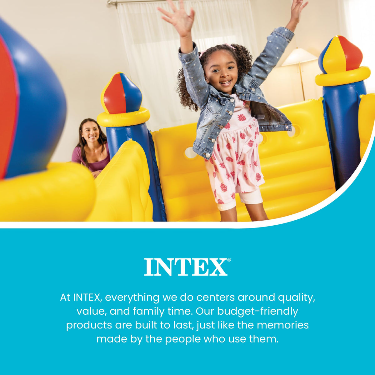 Intex Jump-O-Lene Castle kids jumping inside for active play