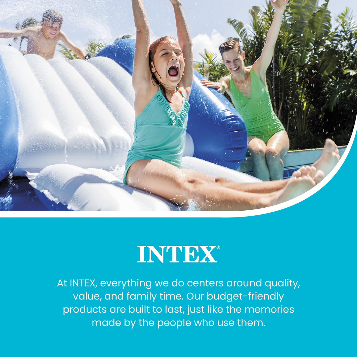 Intex Kool Splash five air chambers add durability and safety.