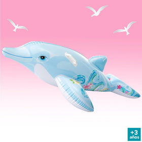 Intex Lil Dolphin strap detail demonstrates robust carry for parents.