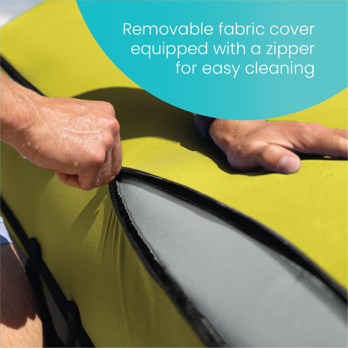 Intex Luxe Lounge mat supports up to 440 pounds of weight.
