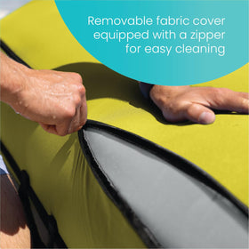 Intex Luxe Lounge mat supports up to 440 pounds of weight.
