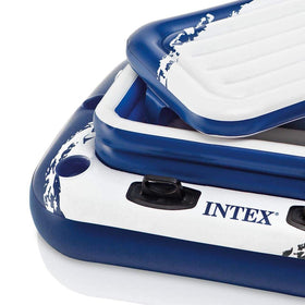 Intex Mega Chill II blue and white shell complements poolside ambience