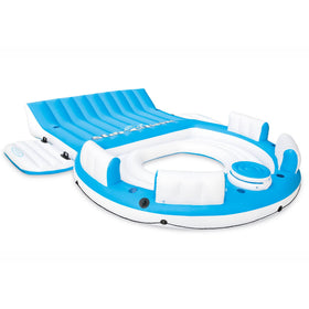 Intex Relaxation Island Lounger on the lake offers group seating.