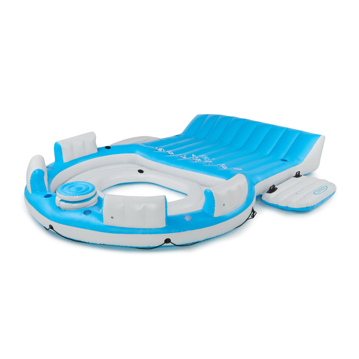 Intex repair kit facilitates quick on-water fixes.