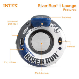 Intex River Run 18-gauge vinyl emphasizes durable construction for summer use.
