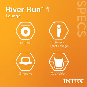 Intex River Run cup holders keep beverages within reach while you relax.