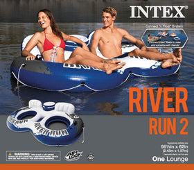 Intex River Run II durable 18-gauge vinyl supports lasting river adventures.