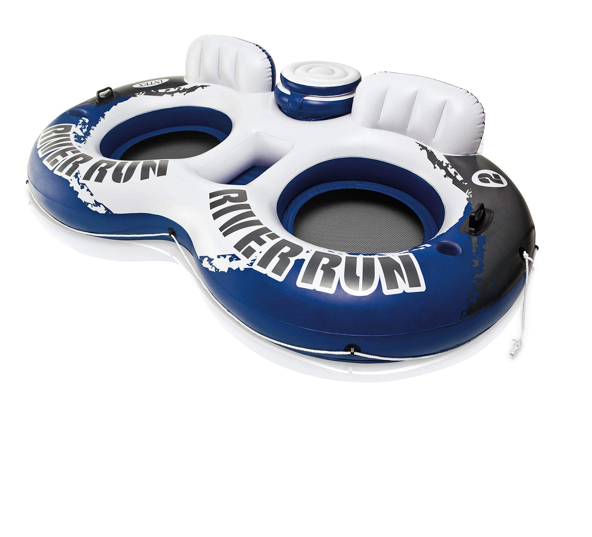 Intex River Run II front view shows a spacious raft ideal for casual river cruising.
