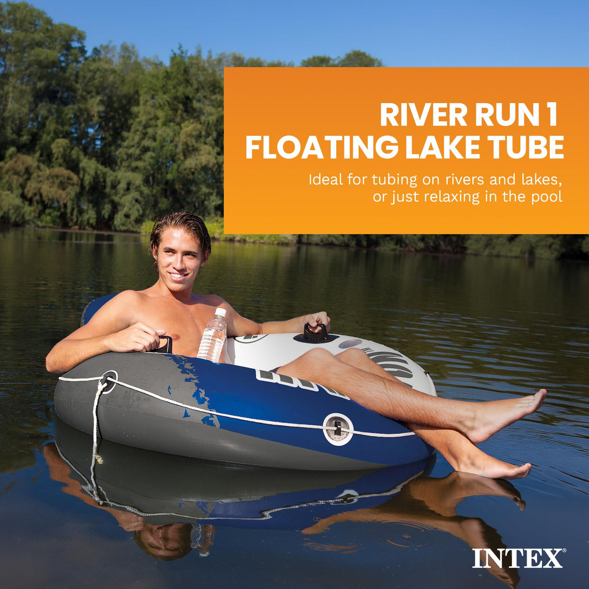 Intex River Run 1 cup holders keep drinks within reach.