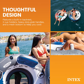 Intex River Run 1 sport gauge material resists punctures.