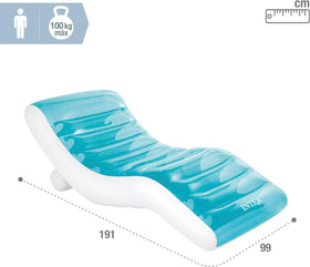 Intex Splash Lounge backrest offers comfortable support during floats