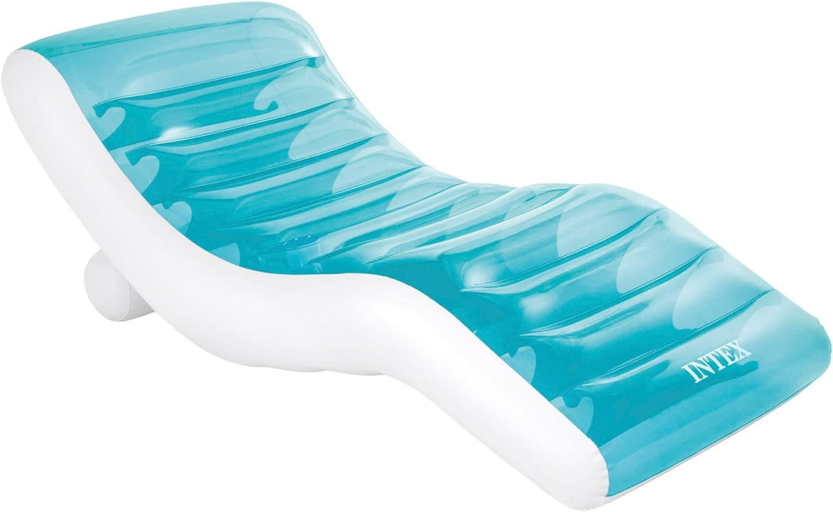 Intex Splash Lounge teal and white top layer for refreshing poolside style