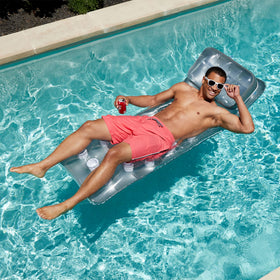 Intex Suntanner Lounge side view highlights wide, stable seating