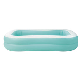 Intex Swim Center pool assembly shows quick setup for family fun