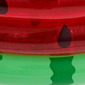 Intex watermelon pool durable 3-ring construction reinforces playtime.
