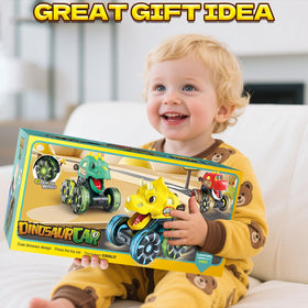 Intoypad durable ABS plastic dinosaur trucks for active toddlers.