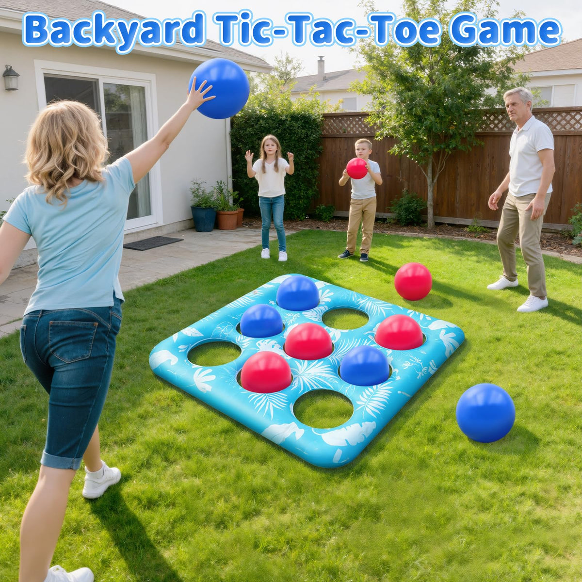Intoypad family enjoys pool game in water for shared fun