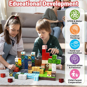 Intoypad magnetic cubes in vibrant hues, easy connectivity for little hands.