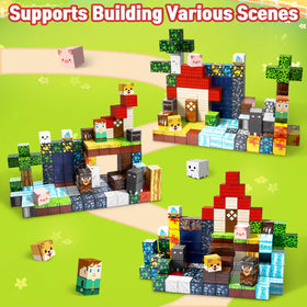 Intoypad magnetic tiles support STEM learning through stacking and rebuilding.